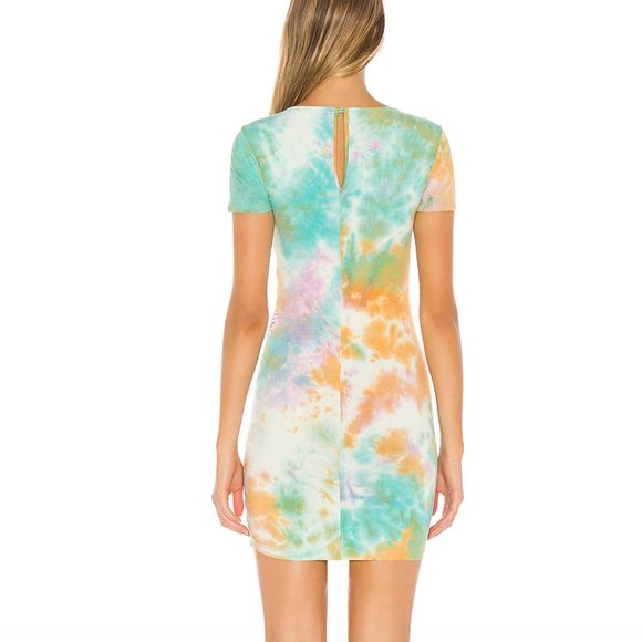 Privacy Please Elijah Dress - Tie Dye - Tangerine - Picture 2 of 6